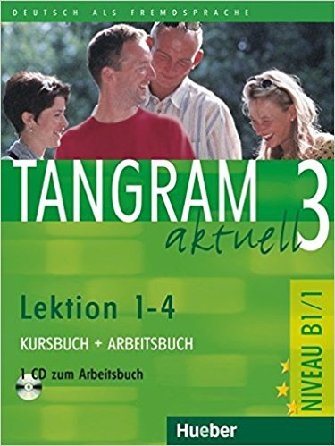 کتاب آلمانی تانگرام Tangram 3 aktuell NIVEAU B1 1 Lektion 1 4 Kursbuch Arbeitsbuch