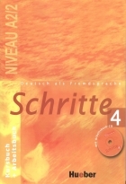 کتاب شریته آلمانی Deutsch als fremdsprache Schritte 4 NIVEAU A 2 2 Kursbuch Arbeitsbuch