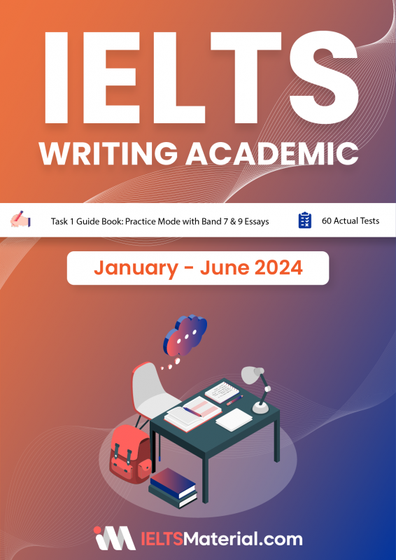 کتاب آیلتس رایتینگ تسک 1 ژانویه تا جون IELTS Writing Task 1 (Academic) Actual Tests (January-June 2024)