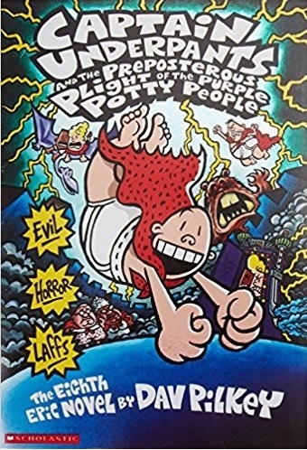 کتاب داستان انگلیسی کاپیتان زیرشلواری Captain Underpants and the Preposterous Plight of the Purple Potty People