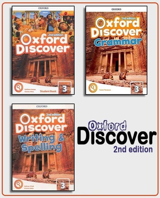 پک کامل کتاب اکسفورد دیسکاور Oxford discover 3 grammar Writing and Spelling