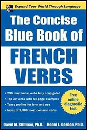 کتاب زبان فرانسه د کانسایز بلو بوک اف فرنچ وربز The Concise Blue Book of French Verbs