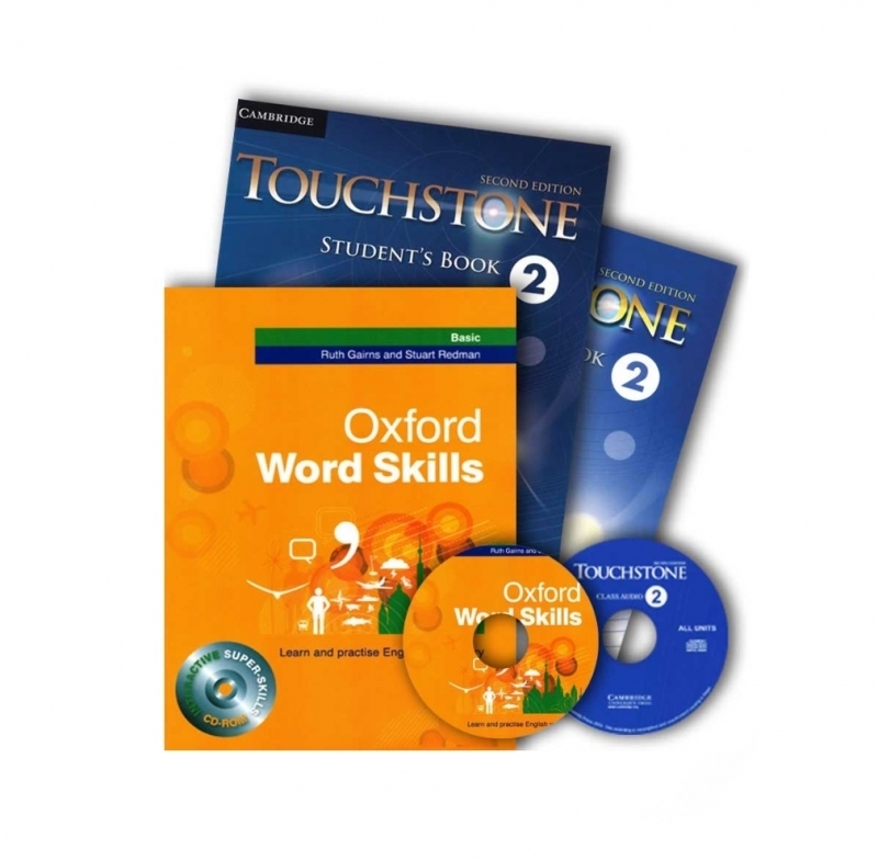 پک کتاب های تاچ استون 2 و ورد اسکیلز بیسیک Touchstone 2 Oxford Word Skills Basic