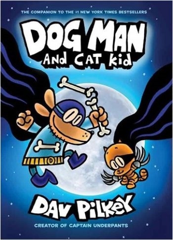 کتاب داستان انگلیسی پلیس قهرمان مرد سگی و بچه گربه Dog Man and Cat Kid Dog Man 4