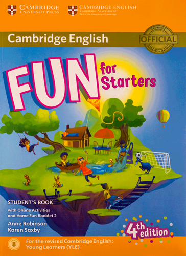 کتاب زبان فان فور استارترز Fun for Starters Students Book 4th+Home Fun Booklet 2