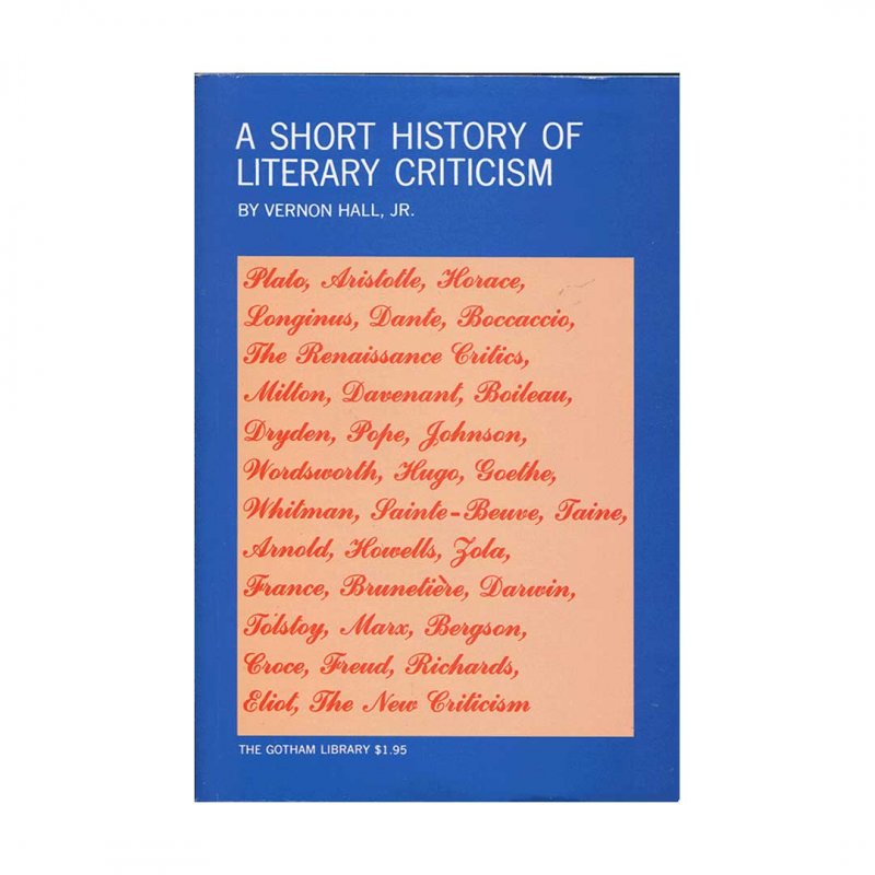 کتاب زبان ا شورت هیستوری آف لیتراری کریتیسیسم A short history of literary criticism