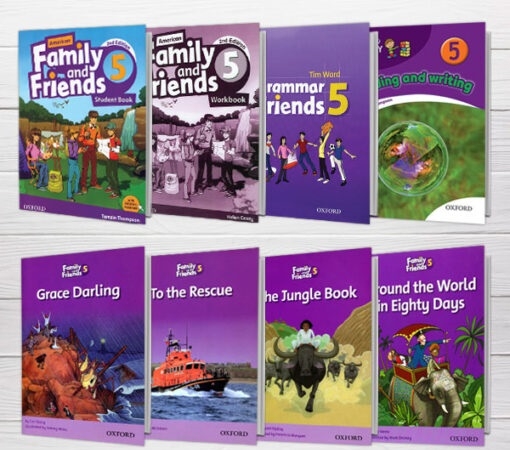 پکیج دوره کامل امریکن فمیلی اند فرندز ویرایش دوم American Family and Friends 5 2nd رحلی