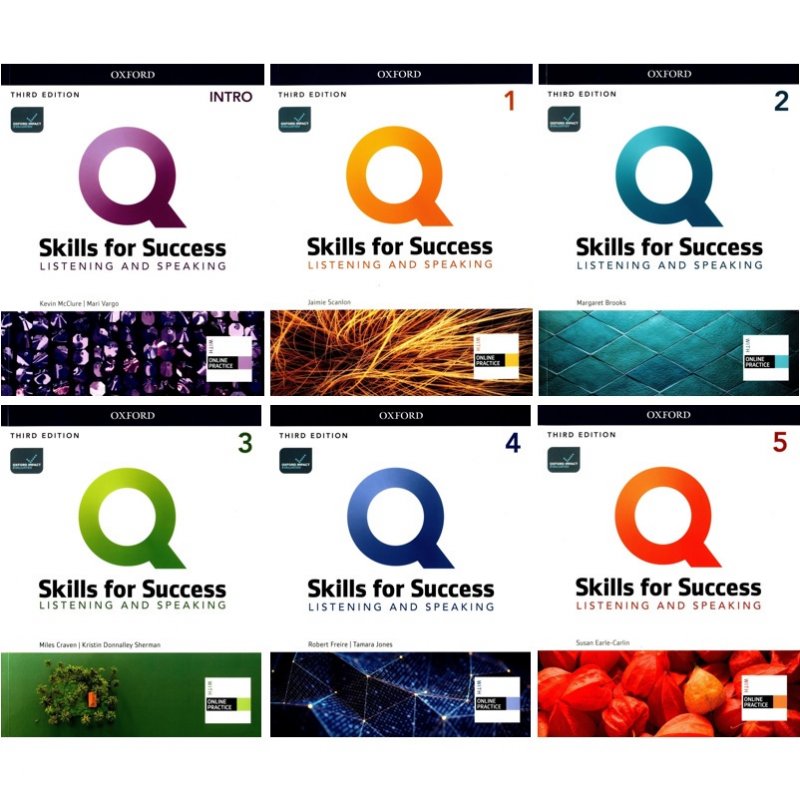 مجموعه 6 جلدی کتاب کیو اسکیلز فور ساکسس ویرایش سوم Q Skills for Success Listening & Speaking 3rd