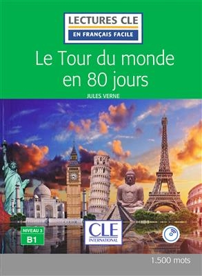 کتاب داستان فرانسوی دور دنیا در 80 روز Le tour du Monde en 80 jours - Niveau 3/B1