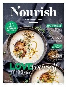 کتاب مجله انگلیسی نوریش پلنت بیسد لیوینگ Nourish Plant-Based Living - Issue 71, 2022